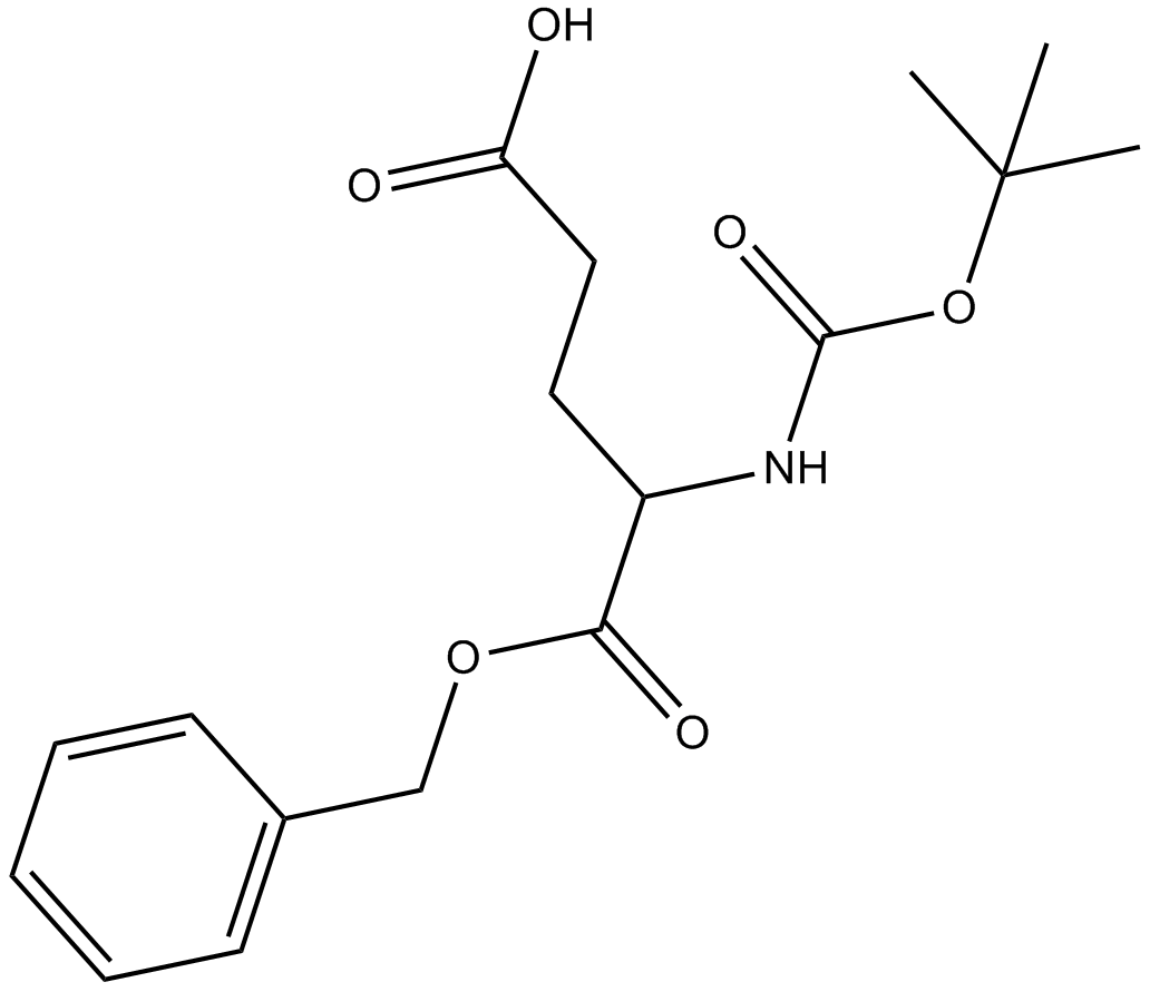 Boc-D-Glu-OBzl 化学構造