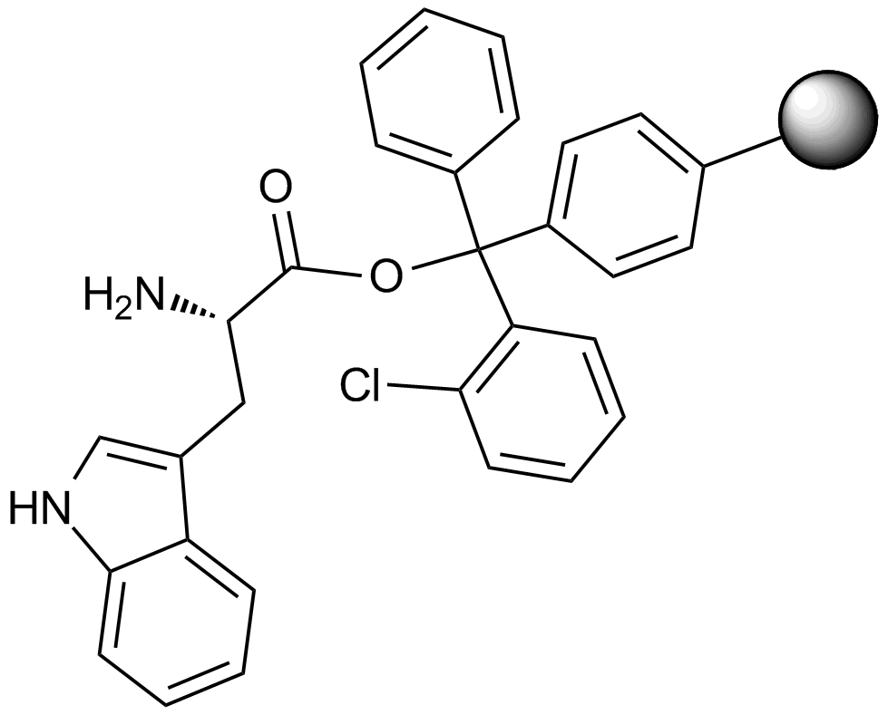 H-Trp-2-Chlorotrityl Resin  Chemical Structure