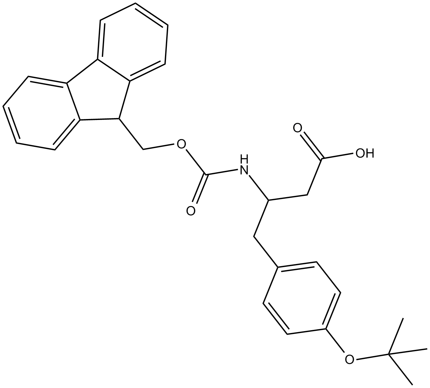 Fmoc-β-Homo-Tyr(tBu)-OH Chemical Structure