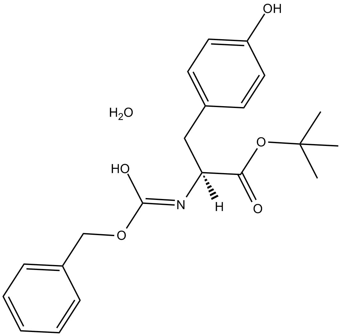 Z-Tyr-OtBu·H2O 化学構造