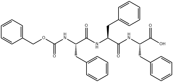 Z-Phe-Phe-Phe-OH Chemische Struktur