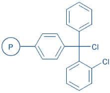 2-Chlorotrityl chloride resin (100-200 mesh, 1.5-1.9 mmol/g) Chemical Structure