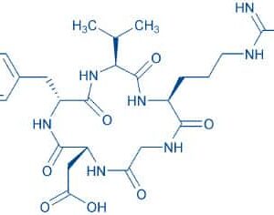 Cyclo(-Arg-Gly-Asp-D-Phe-Val) Chemische Struktur