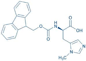 Fmoc-D-His(3-Me)-OH Chemische Struktur