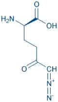 H-6-Diazo-5-oxo-D-Nle-OH Chemische Struktur