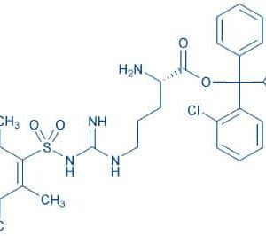 H-Arg(Pbf)-2-chlorotrityl resin (100-200 mesh, 0.50-0.90 mmol/g) التركيب الكيميائي