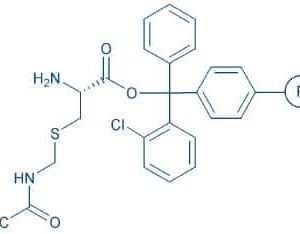 H-Cys(Acm)-2-chlorotrityl resin (200-400 mesh, 0.4-0.7 mmol/g) 化学構造