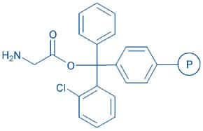 H-Gly-2-chlorotrityl resin (200-400 mesh, 0.50-0.90 mmol/g) Chemical Structure