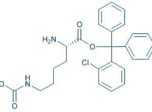 H-Lys(Boc)-2-chlorotrityl resin (200-400 mesh, 0.50-0.90 mmol/g) Chemical Structure