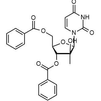 ((2R,3R,4S,5R)-3-(benzoyloxy)-5-(2,4-dioxo-3,4-dihydropyrimidin-1(2H)-yl)-4-hydroxy-4-methyltetrahydrofuran-2-yl)methyl benzoate التركيب الكيميائي