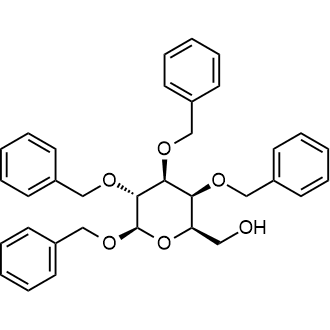 ((2R,3S,4S,5R,6R)-3,4,5,6-tetrakis(benzyloxy)tetrahydro-2H-pyran-2-yl)methanol Chemical Structure