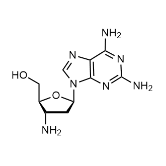 ((2S,3S,5R)-3-Amino-5-(6-amino-2-imino-1,2-dihydro-9H-purin-9-yl)tetrahydrofuran-2-yl)methanol التركيب الكيميائي