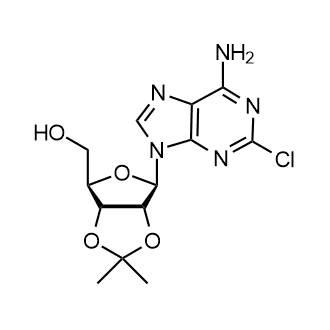 ((3AR,4R,6R,6aR)-6-(6-amino-2-chloro-9H-purin-9-yl)-2,2-dimethyltetrahydrofuro[3,4-d][1,3]dioxol-4-yl)methanol Chemische Struktur