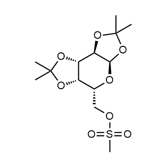 ((3AR,5R,5aS,8aS,8bR)-2,2,7,7-tetramethyltetrahydro-5H-bis([1,3]dioxolo)[4,5-b:4',5'-d]pyran-5-yl)methyl methanesulfonate Chemical Structure