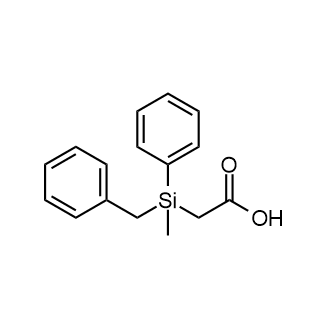 (+)-Benzylmethylphenylsilylacetic Acid [for e.e. Determination by NMR] Chemical Structure