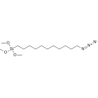 (11-Azidoundecyl)trimethoxysilane 化学構造