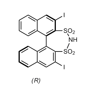 (11bR)-2,6-diiodo-3,3,5,5-tetraoxide-dinaphtho[2,1-d:1',2'-f][1,3,2]dithiazepine Chemical Structure