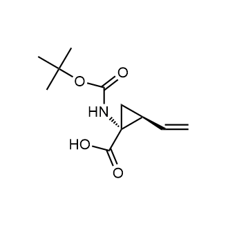 (1R,2S)-1-{[(tert-butoxy)carbonyl]amino}-2-ethenylcyclopropane-1-carboxylic acid Chemical Structure