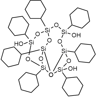 (1R,3r,5S,11S)-1,3,5,7,9,11,14-Heptacyclohexyl-2,4,6,8,10,12,13,15,16-nonaoxa-1,3,5,7,9,11,14-heptasilatricyclo[7.3.3.15,11]hexadecane-3,7,14-triol Chemical Structure