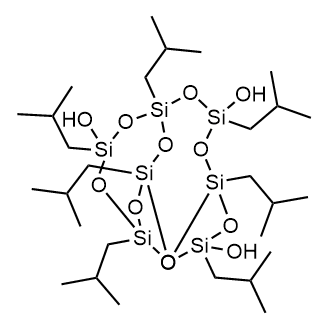 (1R,3s,5S,11S)-1,3,5,7,9,11,14-Heptaisobutyl-2,4,6,8,10,12,13,15,16-nonaoxa-1,3,5,7,9,11,14-heptasilatricyclo[7.3.3.15,11]hexadecane-3,7,14-triol Chemical Structure