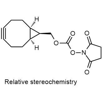 (1R,8S,9s)-Bicyclo[6.1.0]non-4-yn-9-ylmethyl (2,5-dioxopyrrolidin-1-yl) carbonate Chemical Structure