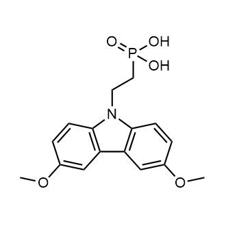 (2-(3,6-Dimethoxy-9H-carbazol-9-yl)ethyl)phosphonic acid 化学構造