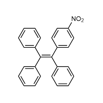 (2-(4-Nitrophenyl)ethene-1,1,2-triyl)tribenzene Chemische Struktur