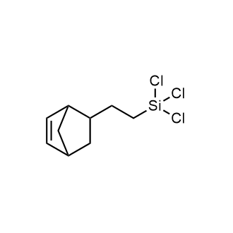 (2-(Bicyclo[2.2.1]hept-5-en-2-yl)ethyl)trichlorosilane 化学構造