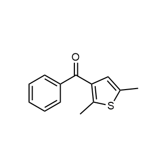 (2,5-dimethylthiophen-3-yl)(phenyl)methanone Chemical Structure