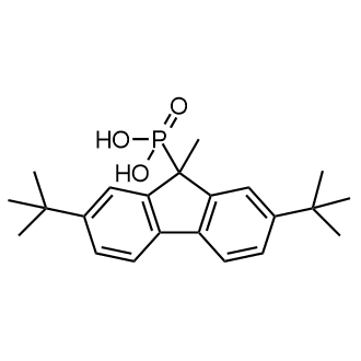 (2,7-di-tert-Butyl-9-methyl-9H-fluoren-9-yl)phosphonic acid Chemical Structure