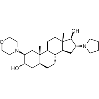 (2b,3a,5a,16b,17b)-2-(4-Morpholinyl)-16-(1-pyrrolidinyl)androstane-3,17-diol التركيب الكيميائي