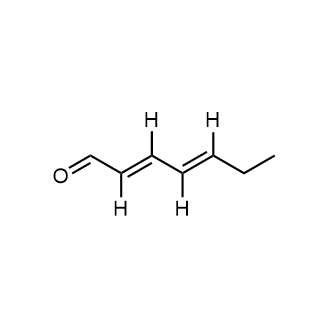 (2E,4E)-Hepta-2,4-dienal Chemical Structure