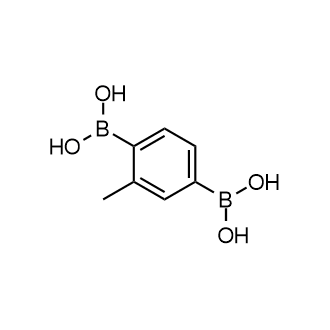 (2-Methyl-1,4-phenylene)diboronic acid 化学構造