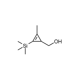 (2-Methyl-3-(trimethylsilyl)cycloprop-2-en-1-yl)methanol Chemical Structure