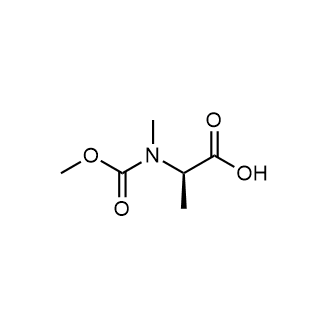 (2R)-2-[(Methoxycarbonyl)(methyl)amino]propanoic acid التركيب الكيميائي