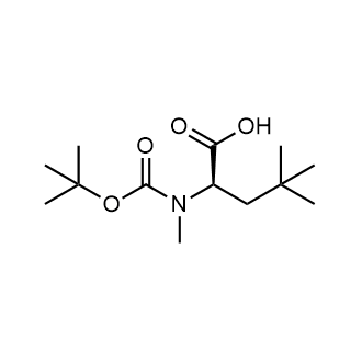 (2R)-2-{[(tert-Butoxy)carbonyl](methyl)amino}-4,4-dimethylpentanoic acid Chemical Structure