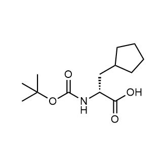 (2R)-2-{[(tert-Butoxy)carbonyl]amino}-3-cyclopentylpropanoic acid Chemical Structure