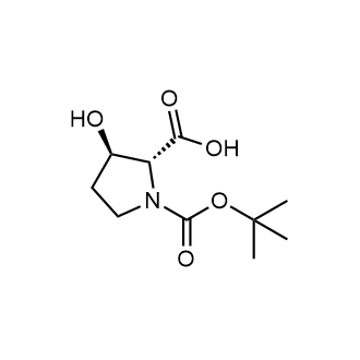 (2R,3R)-1-(tert-Butoxycarbonyl)-3-hydroxypyrrolidine-2-carboxylic acid Chemical Structure