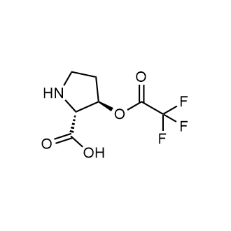 (2R,3R)-rel-3-(2,2,2-Trifluoroacetoxy)pyrrolidine-2-carboxylic acid Chemical Structure