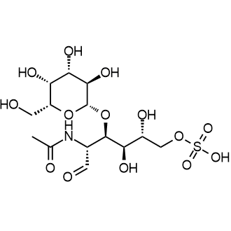 (2R,3R,4R,5R)-5-acetamido-2,3-dihydroxy-6-oxo-4-(((2R,3R,4S,5R,6R)-3,4,5-trihydroxy-6-(hydroxymethyl)tetrahydro-2H-pyran-2-yl)oxy)hexyl hydrogen sulfate Chemical Structure