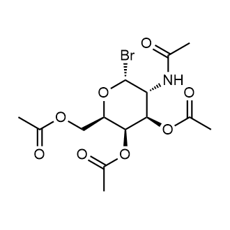 (2R,3R,4R,5R,6R)-5-acetamido-2-(acetoxymethyl)-6-bromotetrahydro-2H-pyran-3,4-diyl diacetate Chemical Structure