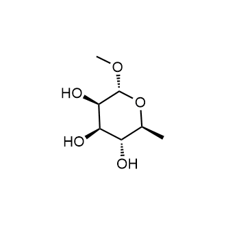 (2R,3R,4R,5R,6S)-2-Methoxy-6-methyltetrahydro-2H-pyran-3,4,5-triol Chemische Struktur