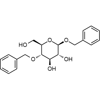 (2R,3R,4R,5S,6R)-2,5-bis(benzyloxy)-6-(hydroxymethyl)tetrahydro-2H-pyran-3,4-diol 化学構造