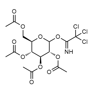 (2R,3R,4S,5R)-2-(acetoxymethyl)-6-(2,2,2-trichloro-1-iminoethoxy)tetrahydro-2H-pyran-3,4,5-triyl triacetate Chemical Structure