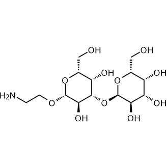 (2R,3R,4S,5R,6R)-2-(((2R,3R,4S,5S,6R)-2-(2-aminoethoxy)-3,5-dihydroxy-6-(hydroxymethyl)tetrahydro-2H-pyran-4-yl)oxy)-6-(hydroxymethyl)tetrahydro-2H-pyran-3,4,5-triol 化学構造