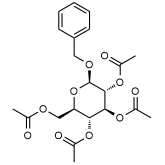 (2R,3R,4S,5R,6R)-2-(acetoxymethyl)-6-(benzyloxy)tetrahydro-2H-pyran-3,4,5-triyl triacetate Chemical Structure