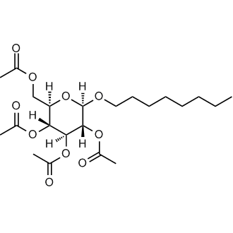 (2R,3R,4S,5R,6R)-2-(Acetoxymethyl)-6-(octyloxy)tetrahydro-2H-pyran-3,4,5-triyl triacetate Chemical Structure