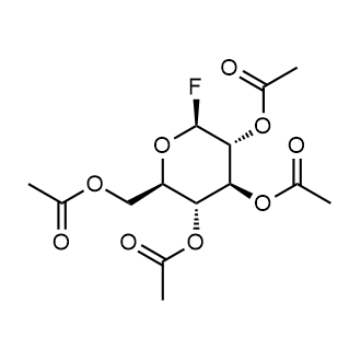 (2R,3R,4S,5R,6S)-2-(acetoxymethyl)-6-fluorotetrahydro-2H-pyran-3,4,5-triyl triacetate 化学構造