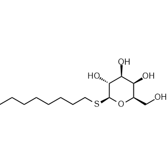 (2R,3R,4S,5R,6S)-2-(hydroxymethyl)-6-(octylthio)tetrahydro-2H-pyran-3,4,5-triol Chemical Structure