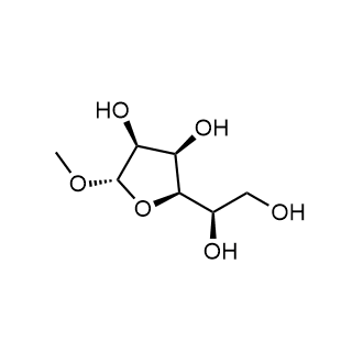 (2R,3R,4S,5S)-2-((R)-1,2-dihydroxyethyl)-5-methoxytetrahydrofuran-3,4-diol 化学構造